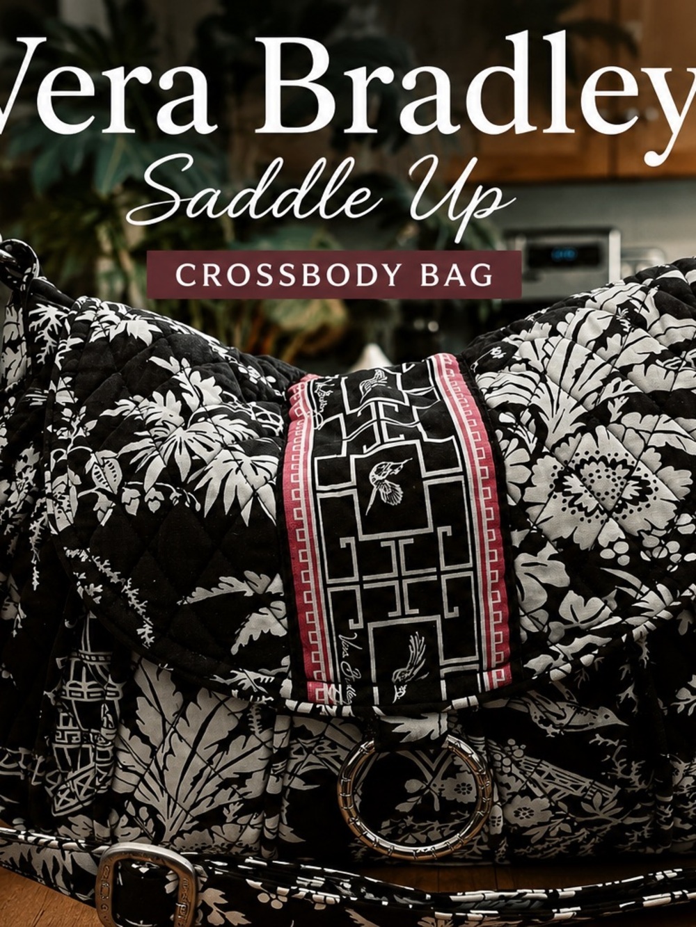 Vera Bradley Saddle Up Crossbody Bag Imperial Toile Retired Pattern Quilted